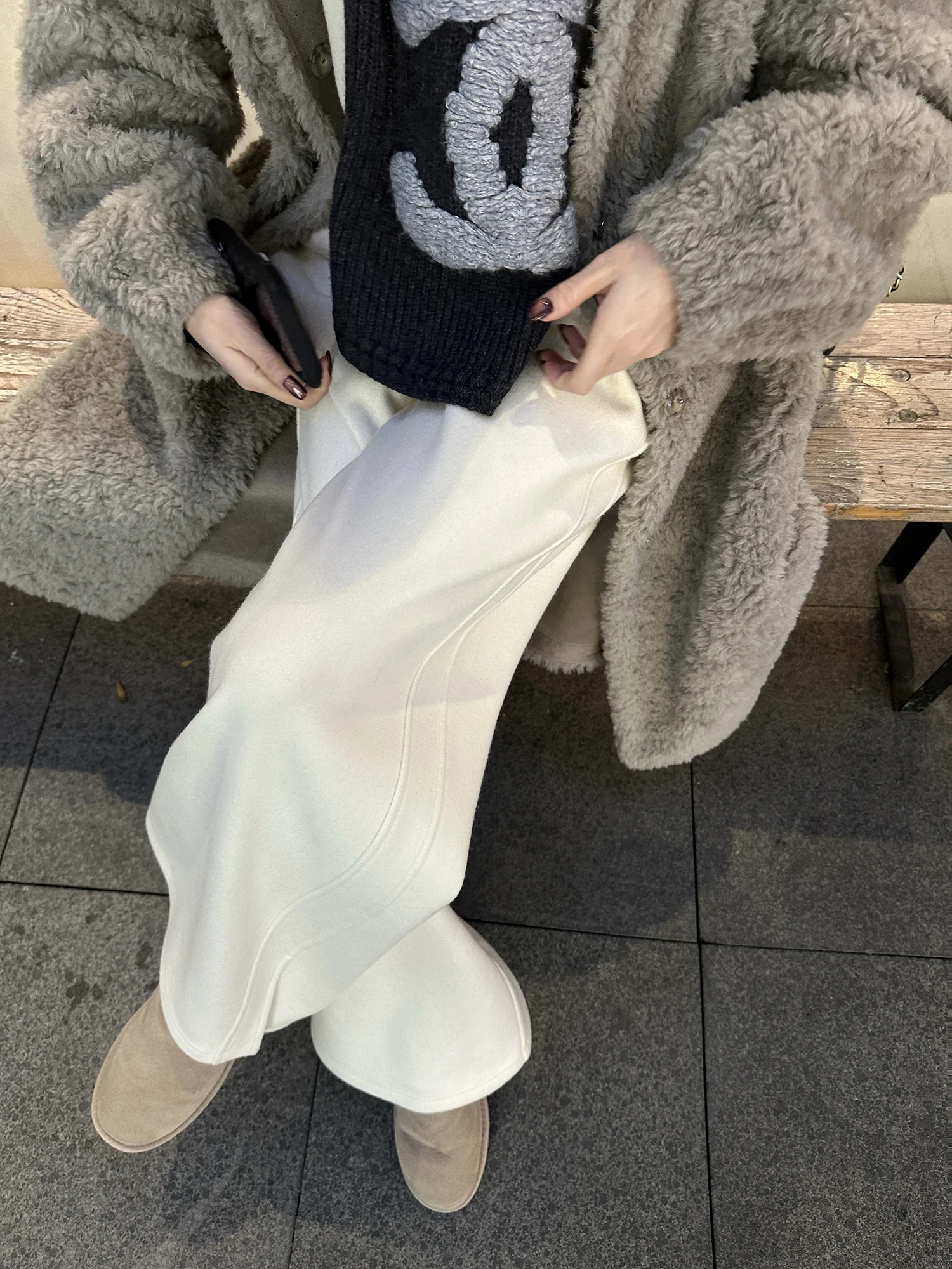 

Baby Casual Pants Wide Leg Comfortable Winter Thiened Fce Elastic Waist Straight Leg Brued Long Sports Pants