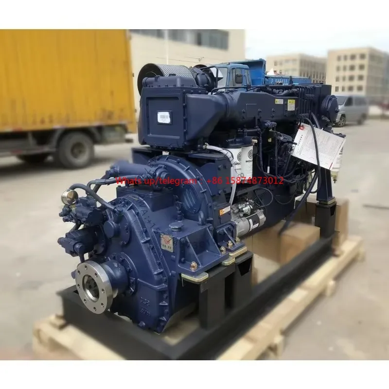 

Дизельный двигатель WeiChai серии WD10C, 140 кВт, 190 л.с., морской, с трансмиссией WD10C190-15