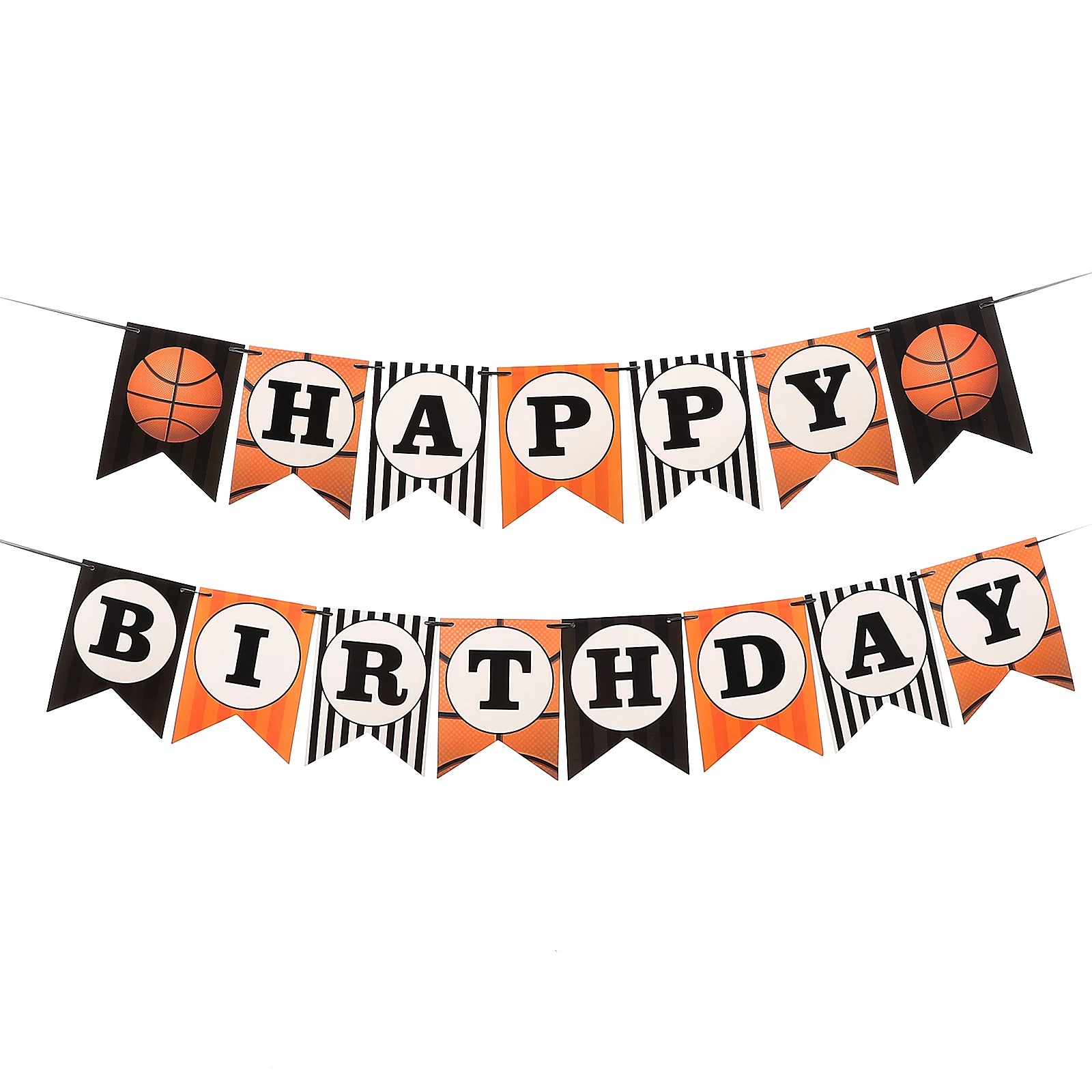 

2Sets Basketball Birthday Banner Basketball Theme Birthday Party Decoration Party Supplies Eye-Catching Paper
