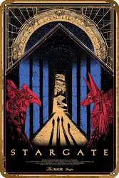 Stargate Alternative Movie Poster Metal Tin Sign 8x12 inch Wall Decor Gifts for Home,Street,Bars,Restaurants,Cafes,Store