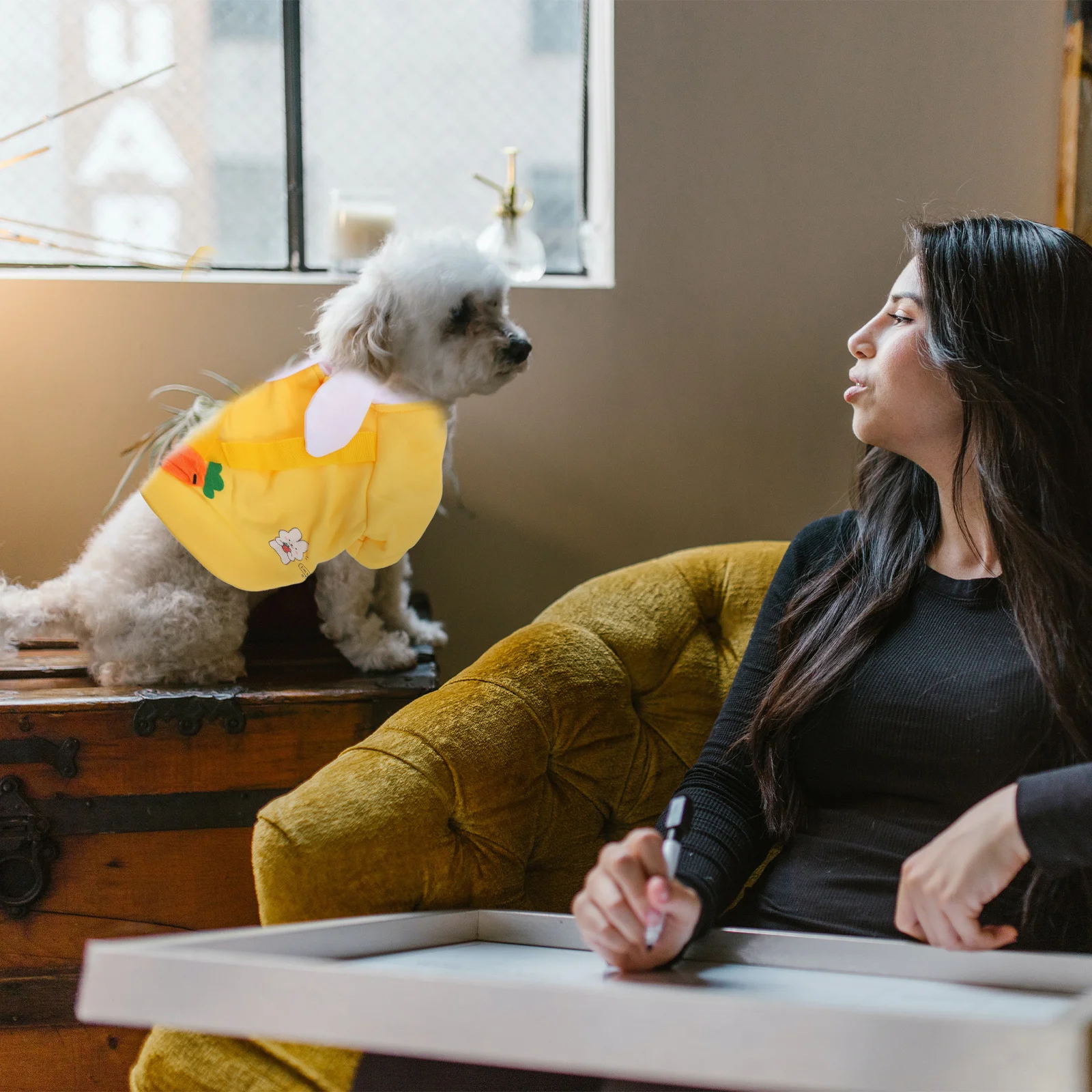 

Adorable Puppy Hoodie Bear Winter Warm Clothes Small Dog Puppy Cat Costume Photo Props Winter Dog Clothes