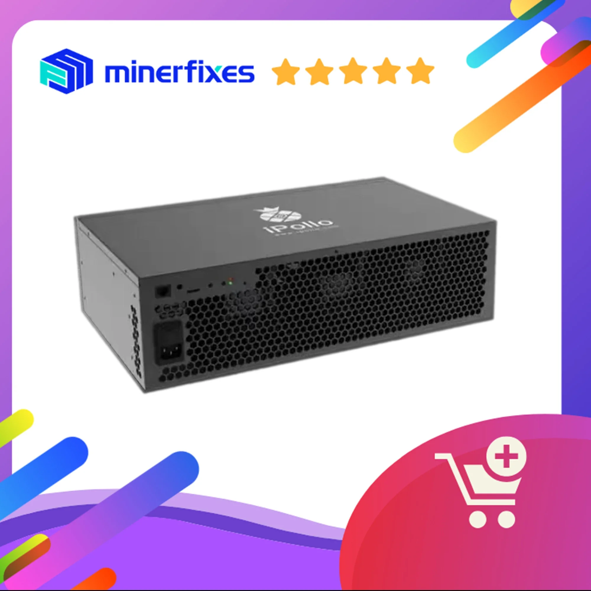 

New iPollo V1H Hydro 850MH/s 6G Memory 690W with PSU Ethash ETC Mining Crypto Asic Miner V1 Hydro Apollo V1H Mute Home Miner..