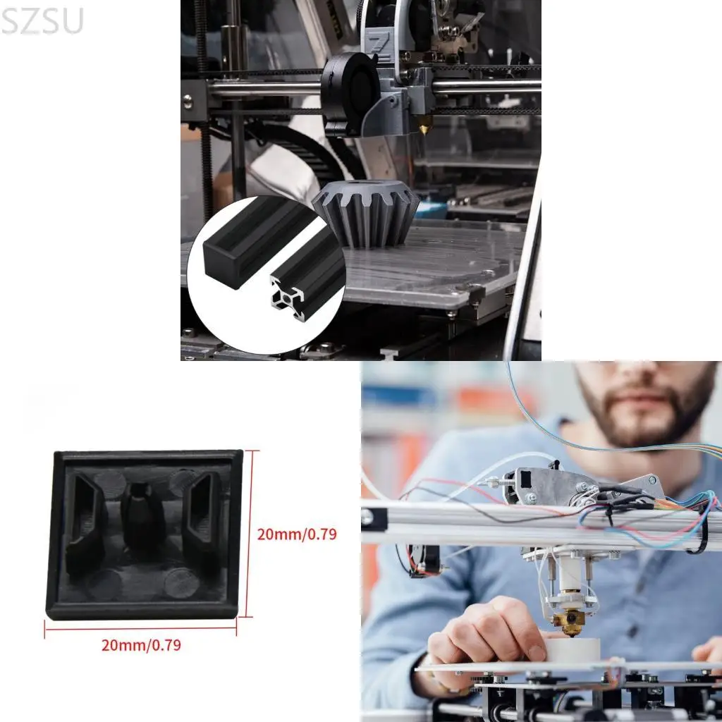 

SZSU 10 Защитные колпачки для экструзионного алюминиевого профиля с отверстиями 4,2 мм.