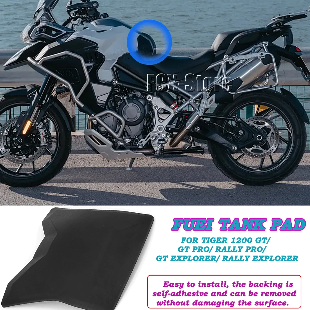 For TIGER 1200 GT Tiger 1200 GT Pro/Rally Pro/GT Explorer/Rally Explorer Tank Pad Protector Pads Sticker With Logo Motorcycle