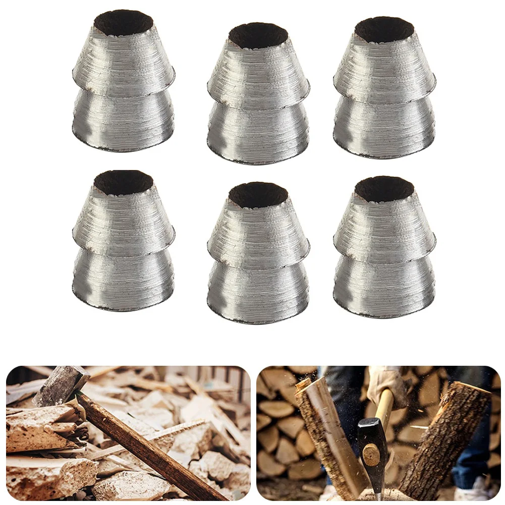 

6 шт. стальные круглые клинья 11 мм для ручки молотка, надежная посадка, предотвращающие ослабление, запасные части для инструментов и топов