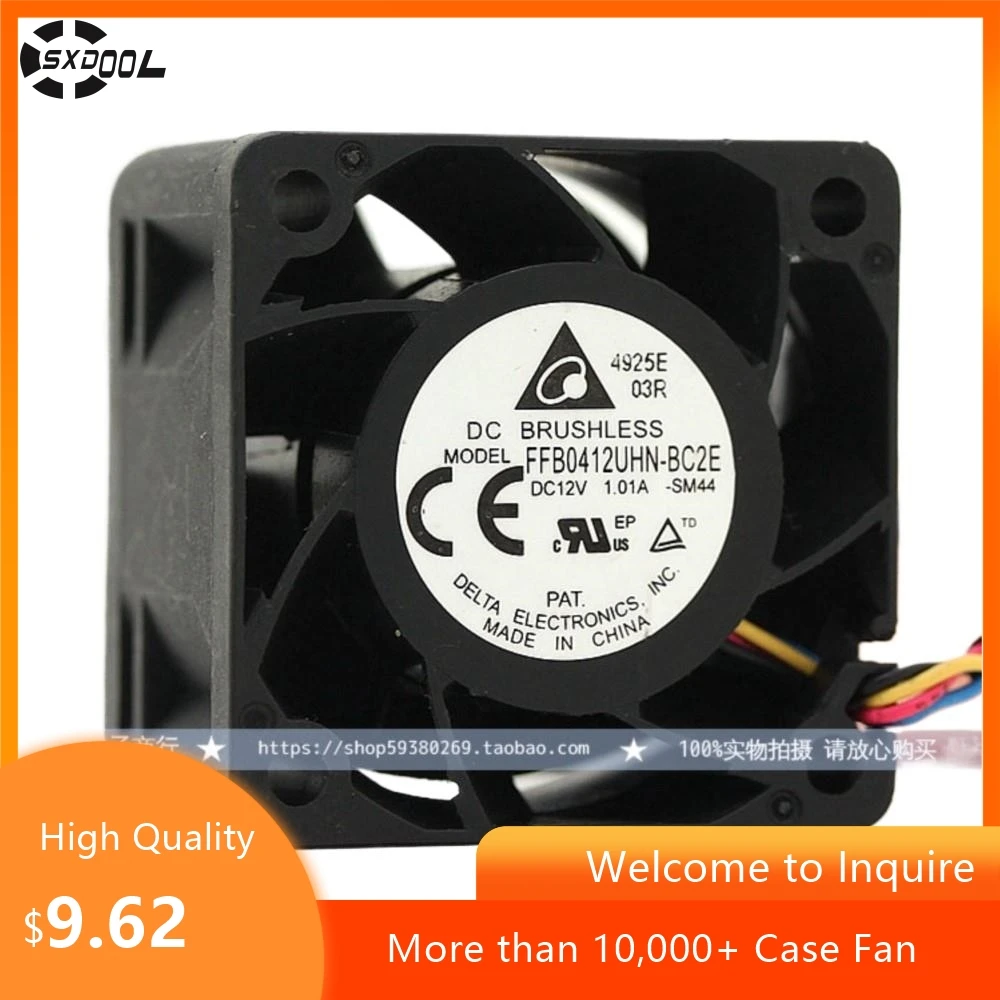 

For Delta FFB0412UHN 40x40x28mm DC 12V 1.01A PWM High-Speed Cooling Fan 20000RPM