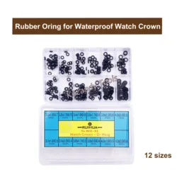 12 Size Watch O-Ring GASKET set for Watch Crown Parts of Waterproof Watches Watchmaker's Repair Set Tool Kit Herramientas