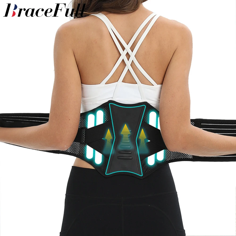 

Back Brace for Lower Back Pain Relief with 6 Stays,Back Support Belt with Adjustable Straps,Lumbar Support Belt for Men Women