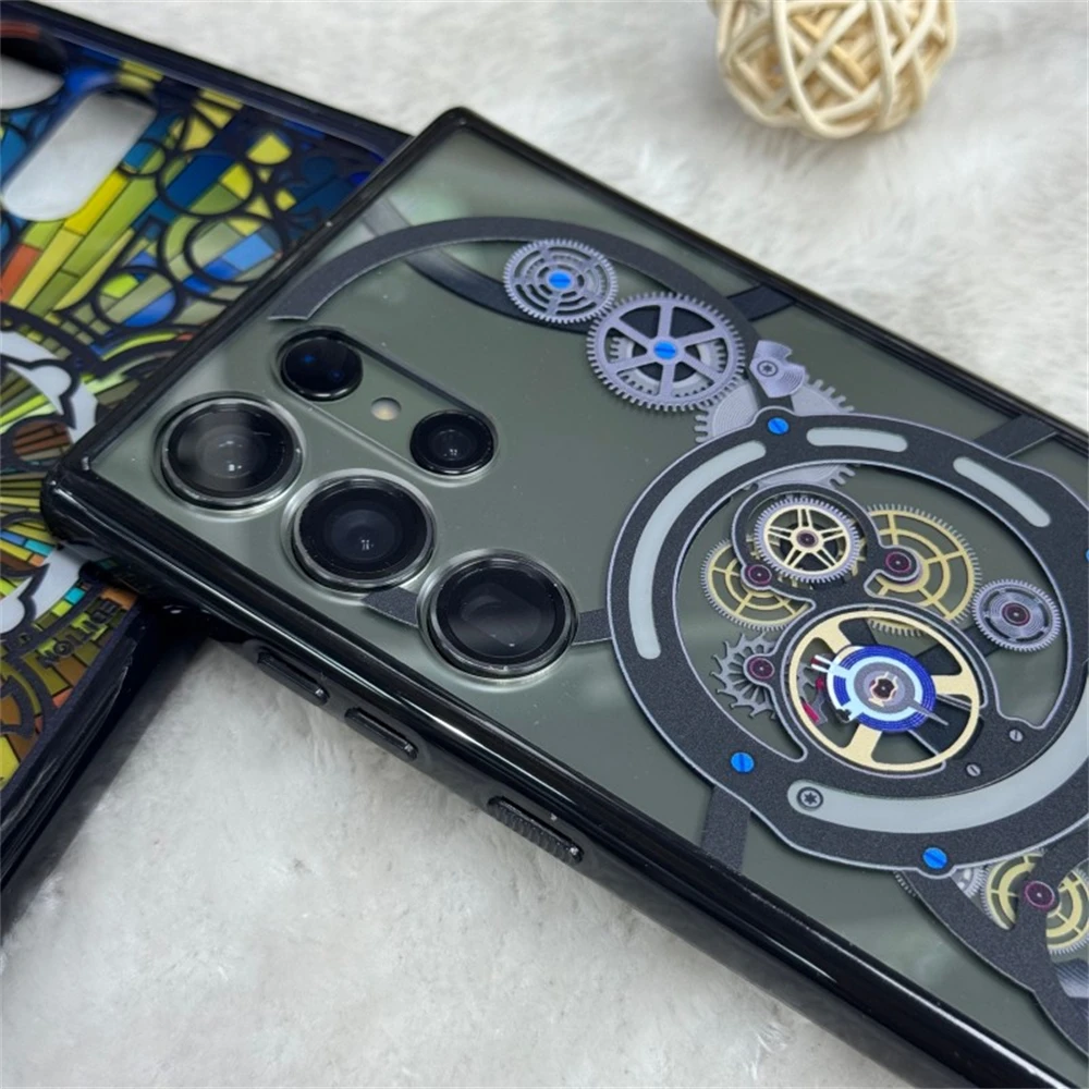 Official Spigen PC Hard Magnetic Case For Samsung Galaxy S25 Ultra S24 S23 S22 Ultra C11 Series For 