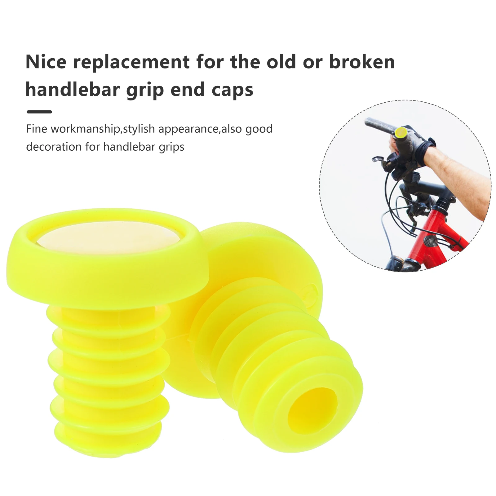 1Pair Durable Handlebar End Plugs Small Size Tighten Screw Expand Insert Bike Grip Caps Bar End Plug Handlebar Plug