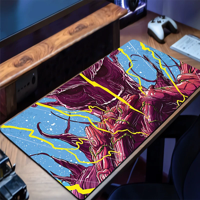 Design G-groot Gaming Mouse Pad Anti-Slip Rubber Base Extended Desk Mat For Gamer Office Computer Accessories Mousepad