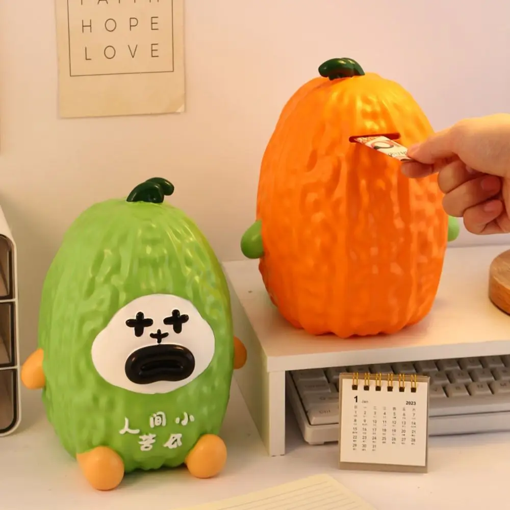

Large Size Cartoon Savings Bank Creative Design Ornament Style Creative Coin Bank Durable Material Decorative Function