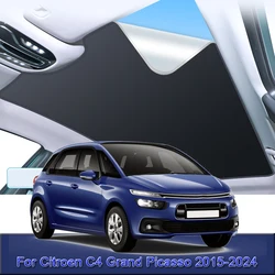 For Citroen C4 Grand Picasso 2015-2024 Car Electrostatic Adsorption Sunroof Sunshade Heat Insulation Skylight Sticker Accessory