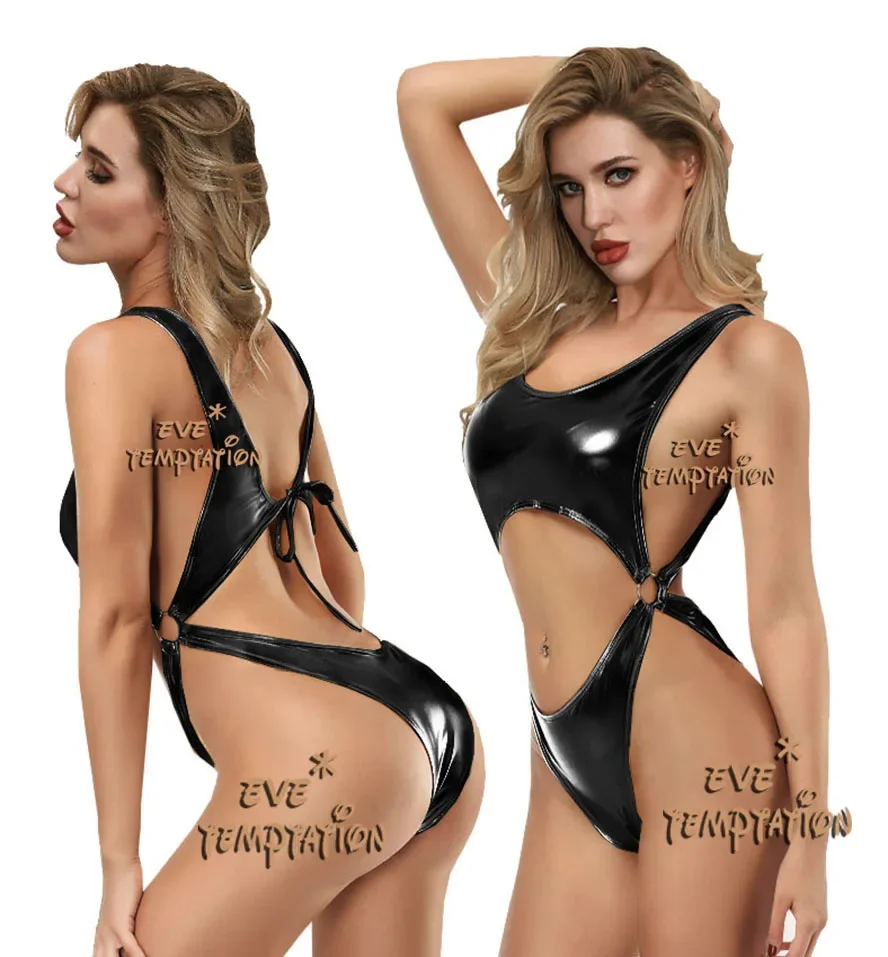 Ropa interior Sexy de PVC, picardías de baile erótico, lencería Stripper, sujetador abierto, ropa interior, notte íntimo, baile en barra