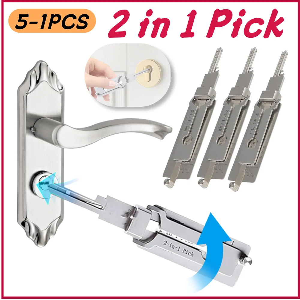 5-1pcs Stainless Steel Precision Tool SS001 O-ring Pickup Kit Hook Tool Maintenance Repair Kit Key Decoder Precision Repair Tool