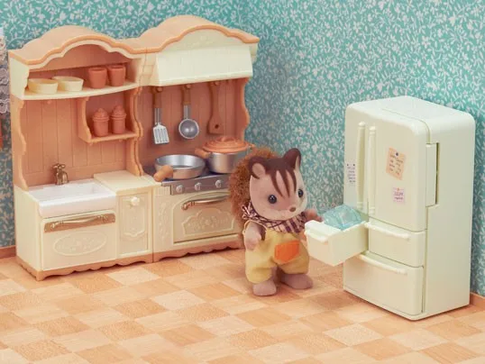 Sylvanian Families Dollhouse Playset Kitchen Play Set Accessories Gift Girl Toy No Figure New in Box 5341