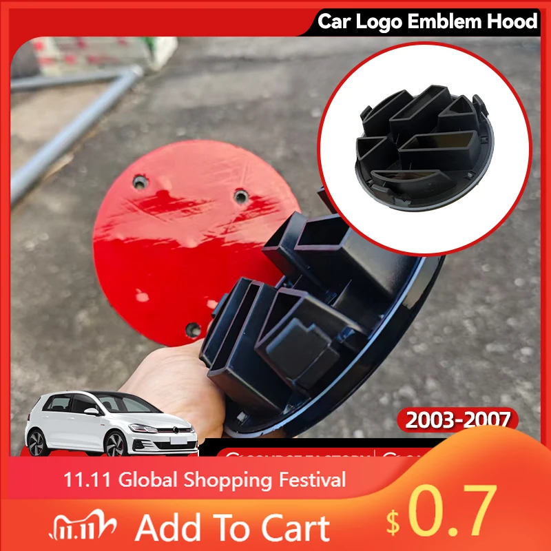 

Для Volkswagen VW внутренние наклейки 2 шт. для Golf 5 Golf5 MK5 2003-2007 127 мм передняя решетка или крышка задней крышки багажника 110 мм Ca