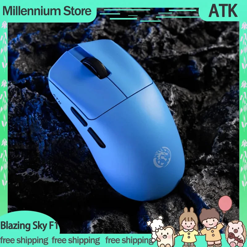 ATK Blazing Sky F1 Leviatan Mouse 2Mode Wireless Mice 8K Polling Rate Lightweight Custom Game Office Mouse Accessory Laptop Gift