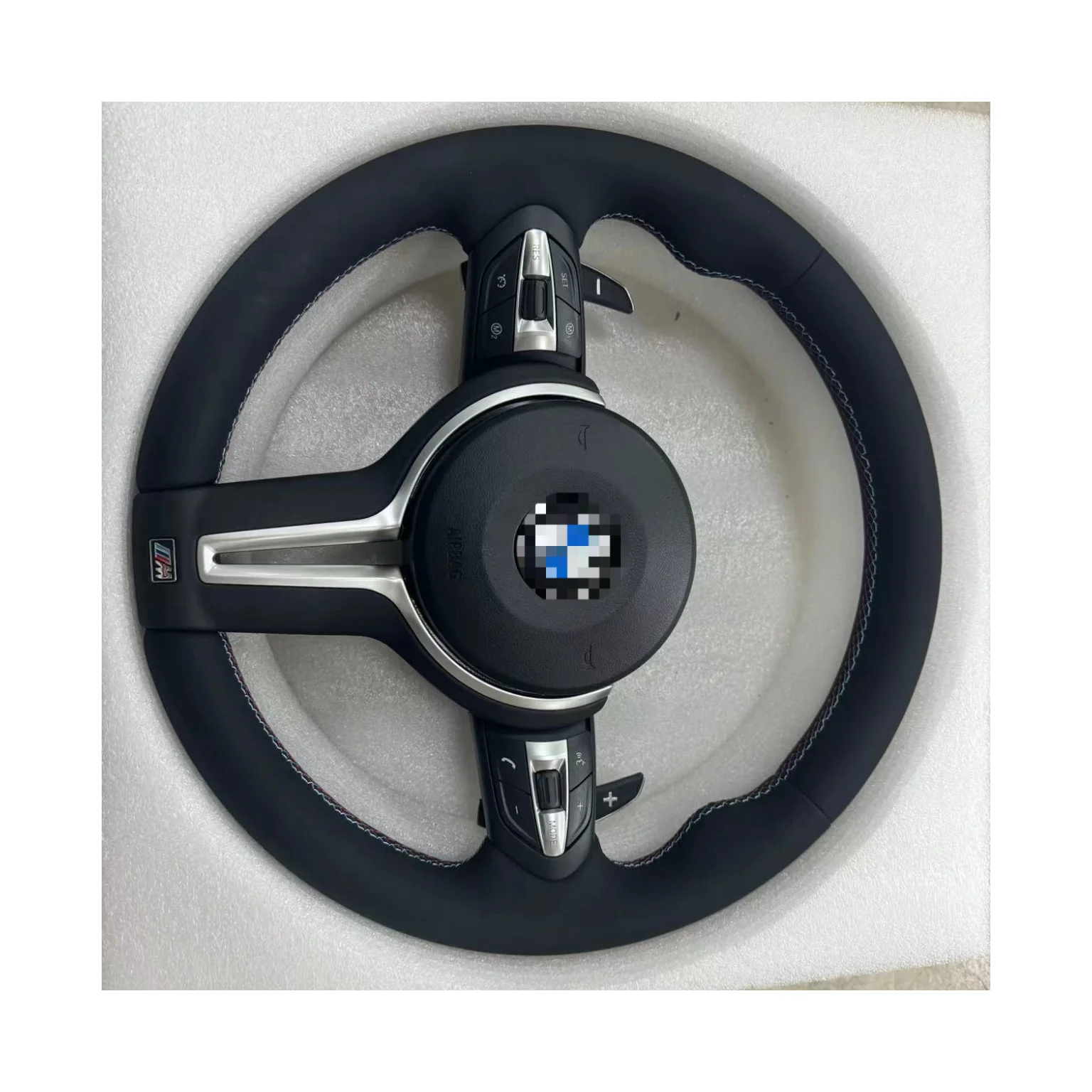 Hot sale black sports car steering wheels leather steering wheel price for