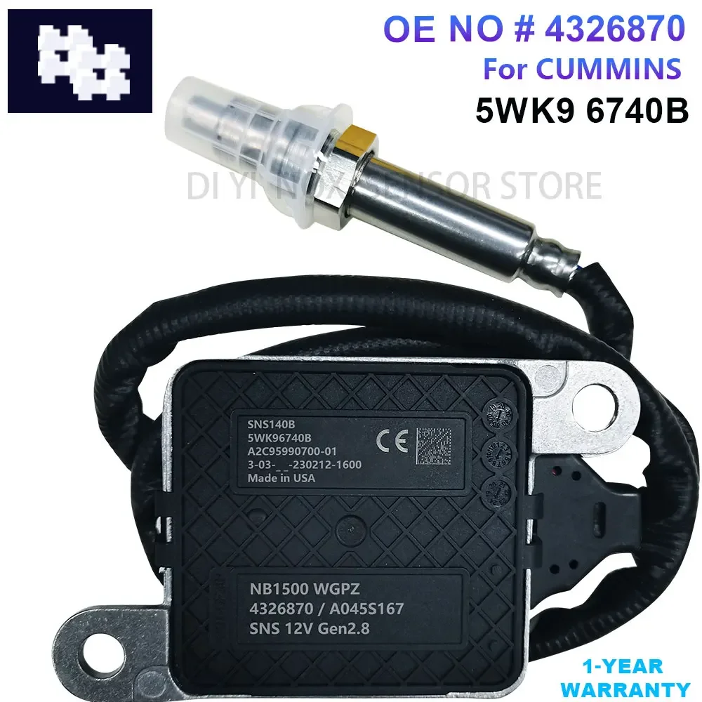 4326870 5WK96740B Original New Nitrogen Oxide Sensor Nox Sensor For Kenworth T680 Peterbilt 567