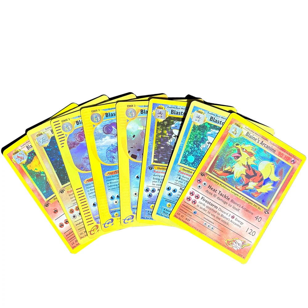 PTCG Proxy Cards Blastoise Rhydon Charizard Bulbasaur Ninetales Bellossom Beedrill Blissey Moltes Collect Cards Festival Gifts