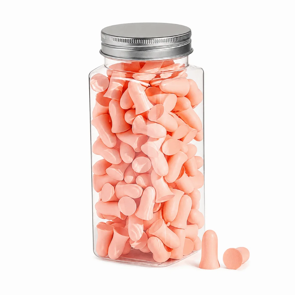 60/120PCS Multicolor Sponge Earplugs Slow Rebound Sponge Travel Earplugs Soft Sound Insulation Sleeping Ear Plugs