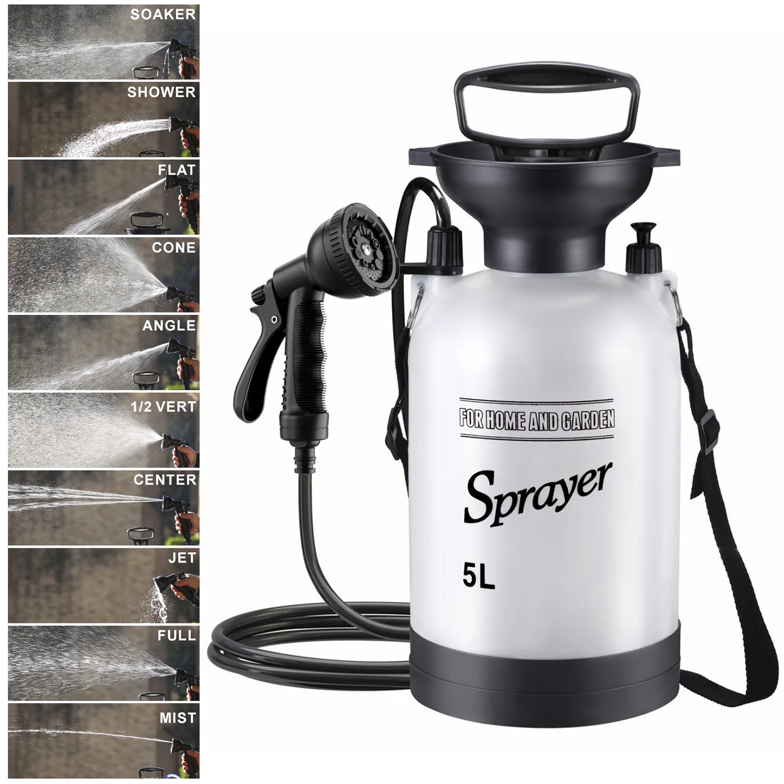Portable Water Sprayer with 3 Meter Long Hose Beach Shower Multi-Functional Shower Pump for Hiking Traveling Garden Beach view 3