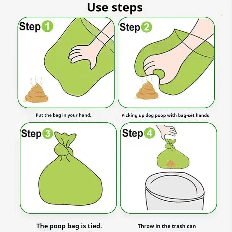 1/15 roll outdoor fecal bag for cats and dogs, garbage bag picking bag, dog fecal bag dispenser, pet supplies cleaning and picki