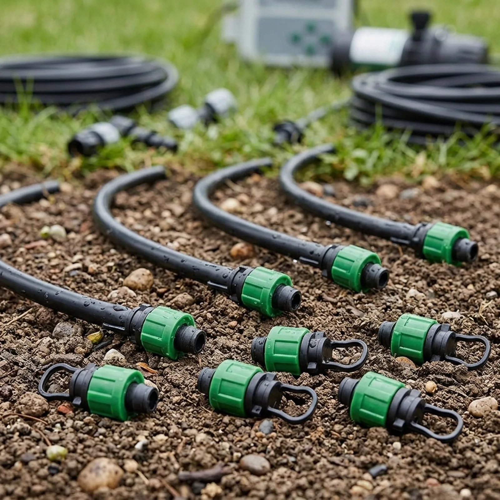 Material Drip Tape Tubing Sprinkler End Cap , Long for service Life, Easy Installation, No Glue or Tools Required
