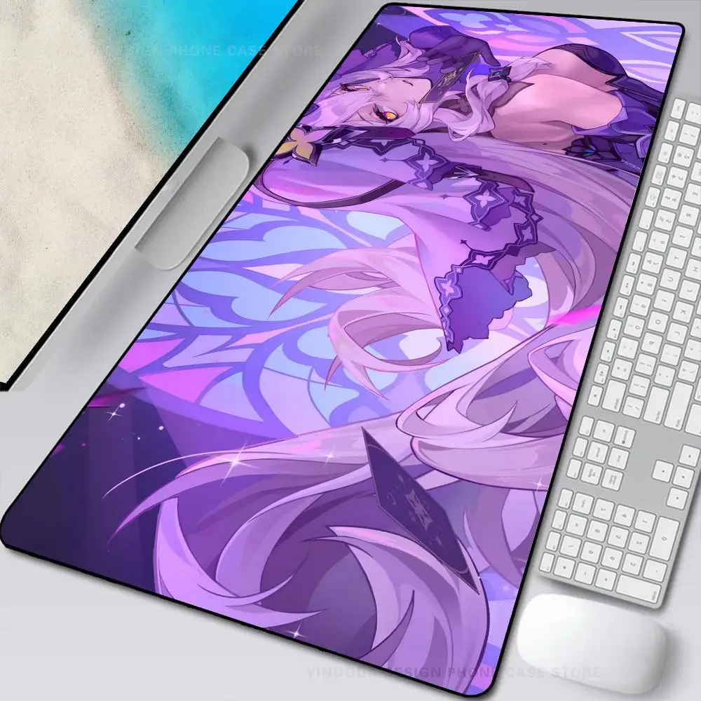 

Black Swan Honkai Star Rail Mouse Mat Desk Mat With Pad Gaming Accessories Prime Gaming XXL Keyboard Pad Stitch Padding Mat