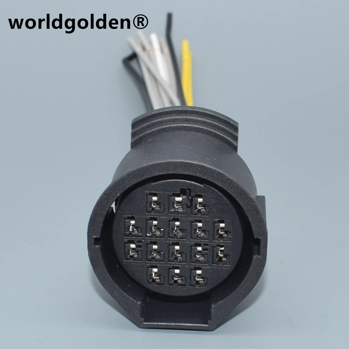 worldgolden 16 Pin 7283-3445-30 7282-3445-30 Head Lamps Automotive Waterproof Car Headlight Light Cable Socket For Land Rover