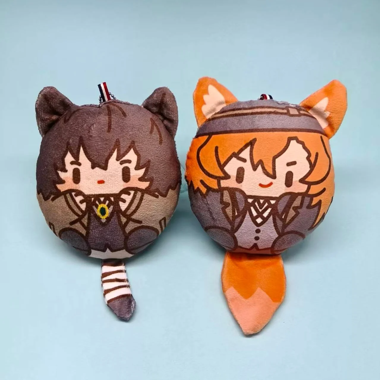 Anime Bungo Stray Dogs Plush Keychain Dazai Chuuya Akutagawa Atsushi Mochi Plush Doll Backpack Pendant Kawaii Stuffed Toy Gift