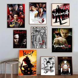 Yakuza Like a Dragon Game DIY Sticky Poster Waterproof Paper Sticker Coffee House Bar Stickers Wall Painting