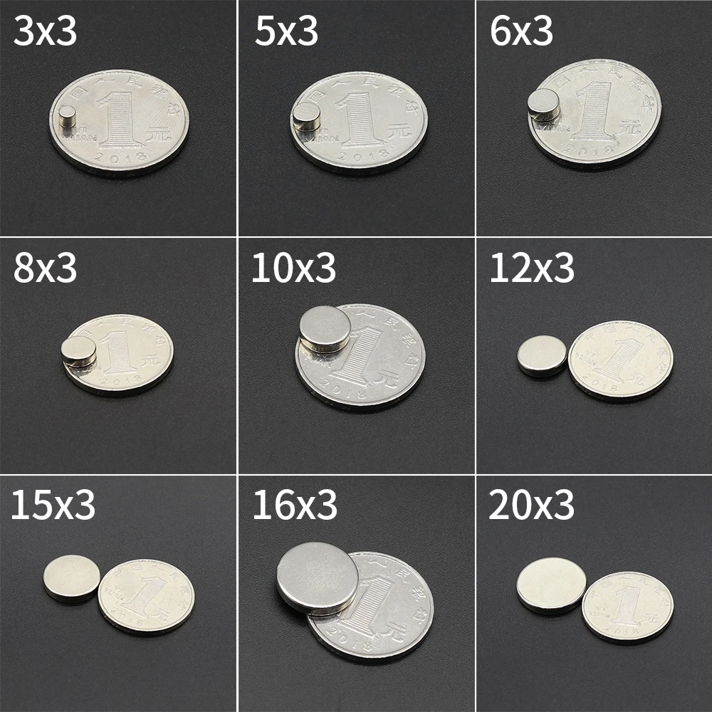 N35 سوبر قوية مغناطيس النيوديميوم مغناطيس دائري ندفيب قوي دائم المغناطيسي imanes مغناطيس الثلاجة 5x3 6x3 10x3 مللي متر