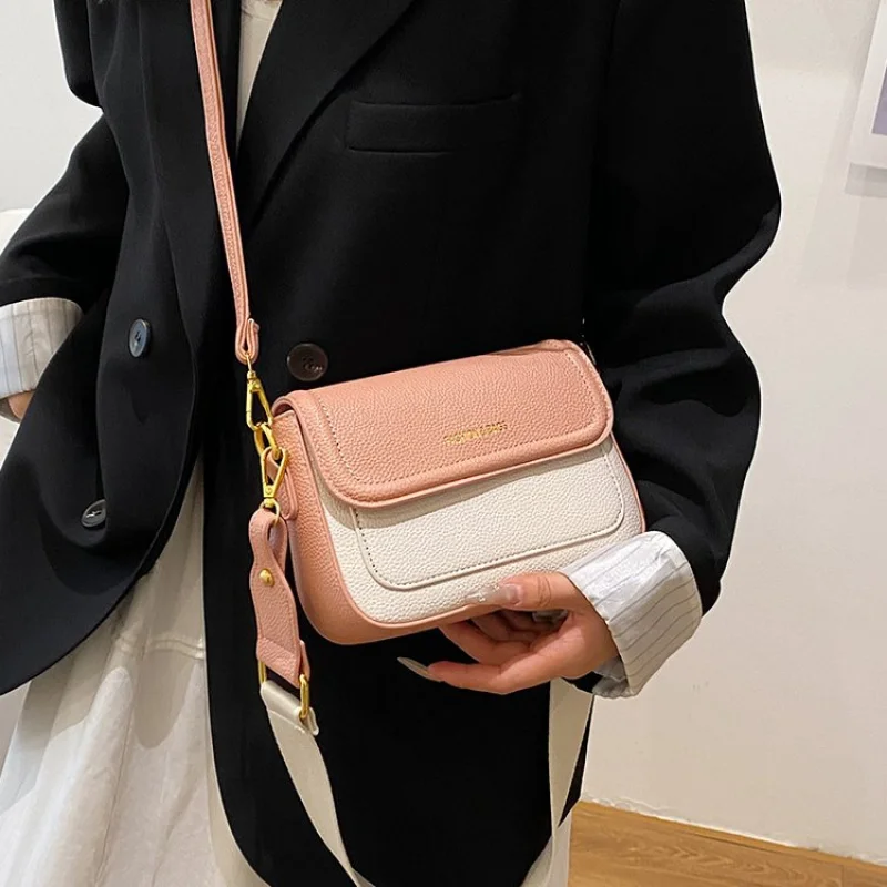 

Stylish Luxury Minimalist Vintage Messenger Purse Shopper Bag Solid Color For Casual Business Leisure Women