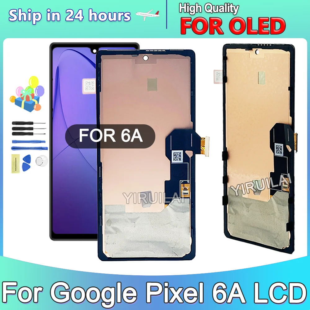 oled-for-google-pixel-6a-lcd-display-touch-digitizer-screen-for-google-pixel-6a-lcd-screen-with-frame