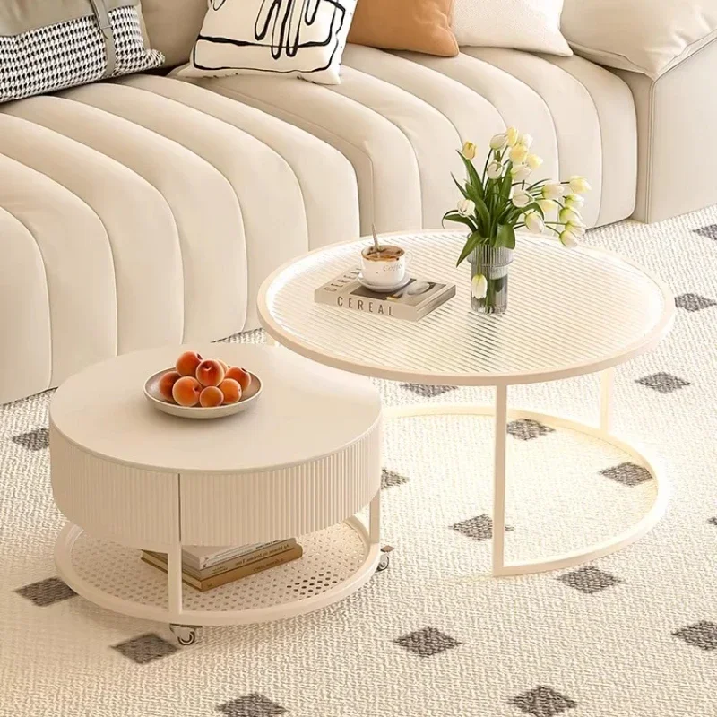 Corner Coffee Table Fish Tank Foldable Chrome Brass Luxury Occasional Coffee Table Root Ratan Mesa De Sala Modern Furniture