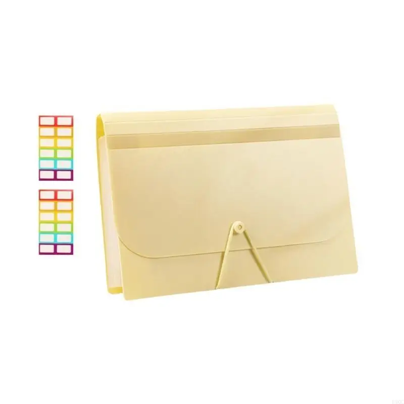 

13 Pockets Expanding File Folder 13 Compartment Expandable Receipt Coupon Folder D5QC