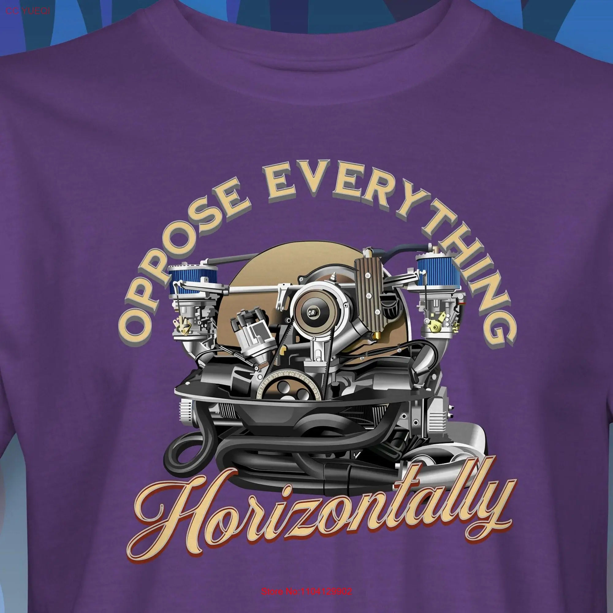 Air Cooled Horizontally Opposed Engine T Shirt RM0296 long or short sleeves