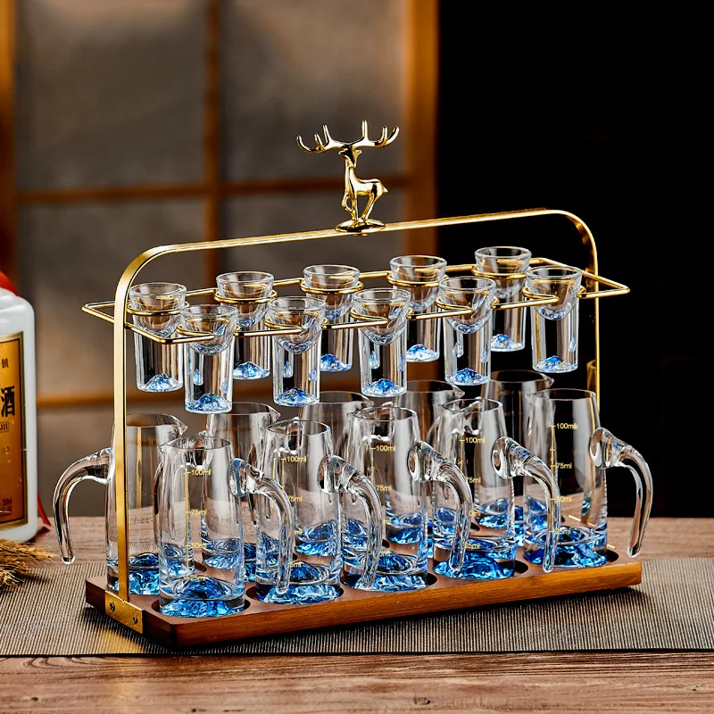 

Zml cup holder home set - premium shot glass & single-serve drinkware
