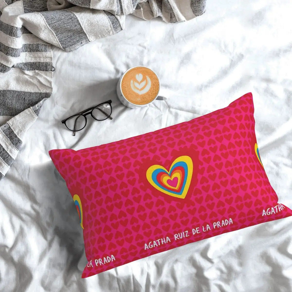 Agatha Ruiz-De La-Prada Pattern Rectangle Pillowcase Cushion Cover Decorative Bedroom Bed Home Comfort Throw Pillow