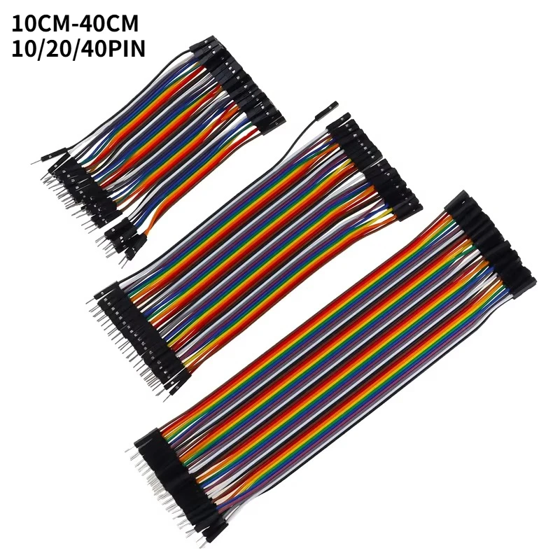 Dupont Line 10/20/40Pin Male to Male,Male to Female and Female to Female Jumper Wire Dupont Cable For Arduino 10/15/20/30/40CM