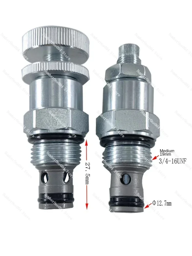 Applicable To Hydraulic Throttle Valve LNV2-08 Threaded Cartridge Flow Control Valve Globe Manual Speed Control  LF08