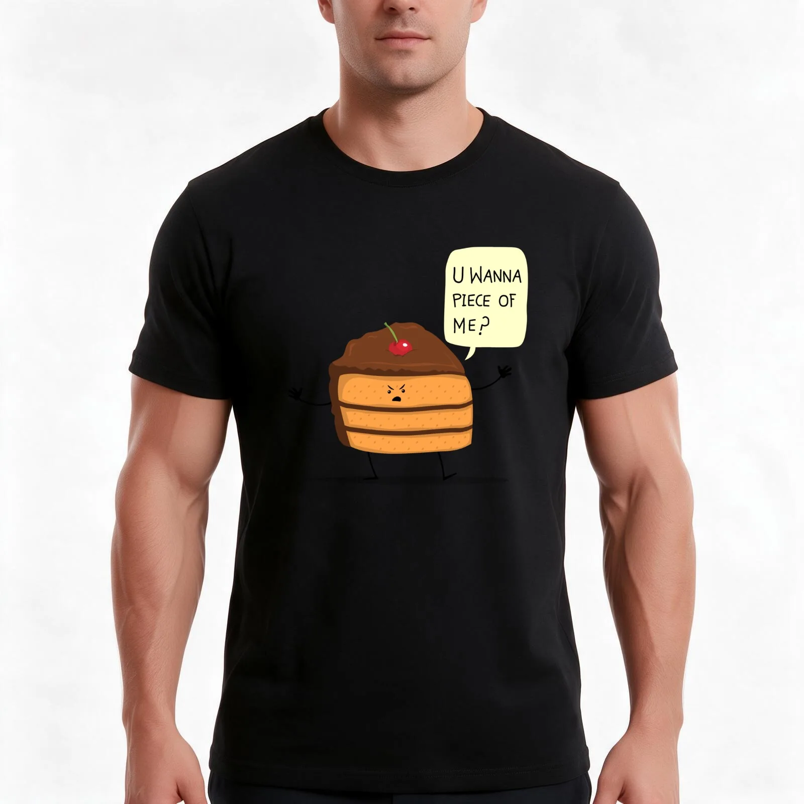 Trouble Baker! T-Shirt, Summer Casual Cotton Tee, Oversized Streetwear Tops, Vintage Graphic Print, Loose Fit Short Sleeve