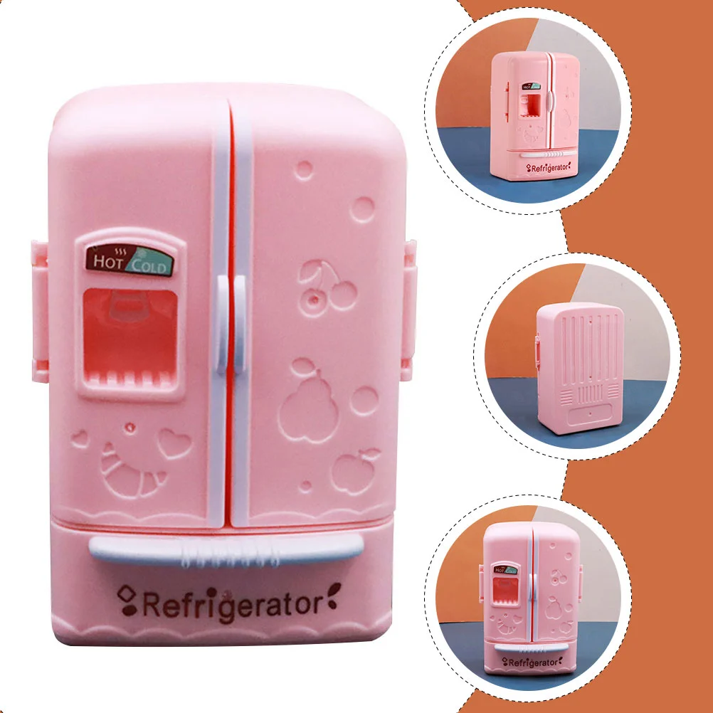 Simulated Refrigerator Pretend Fridge Toys Miniature Fridgemini Furniture Refrigerators Miniatures Cute