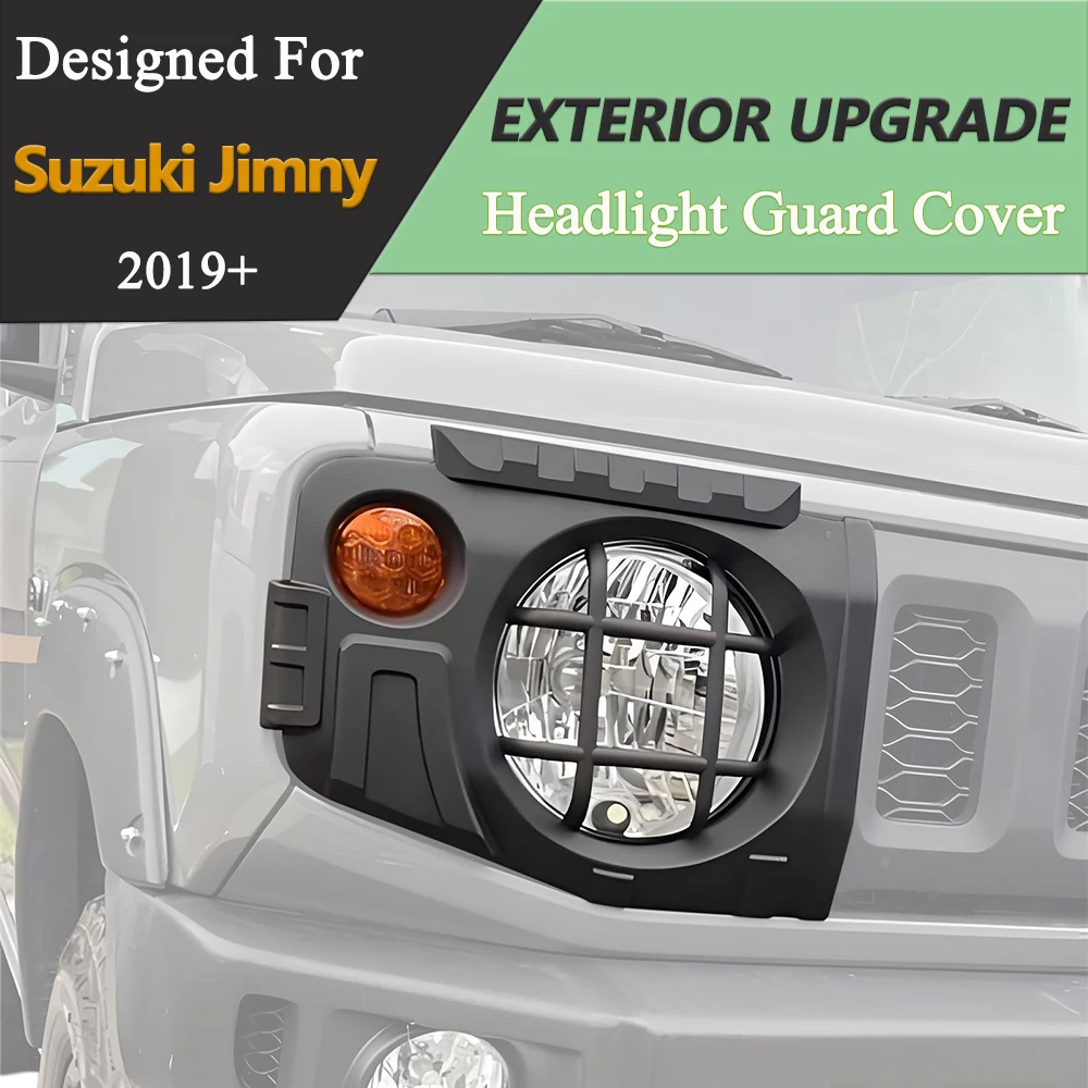 Headlight Guard Cover Protector for Suzuki Jimny JB64 JB74 2019-2026 Fog Lights Decoration Car Styling Exterior Accessories