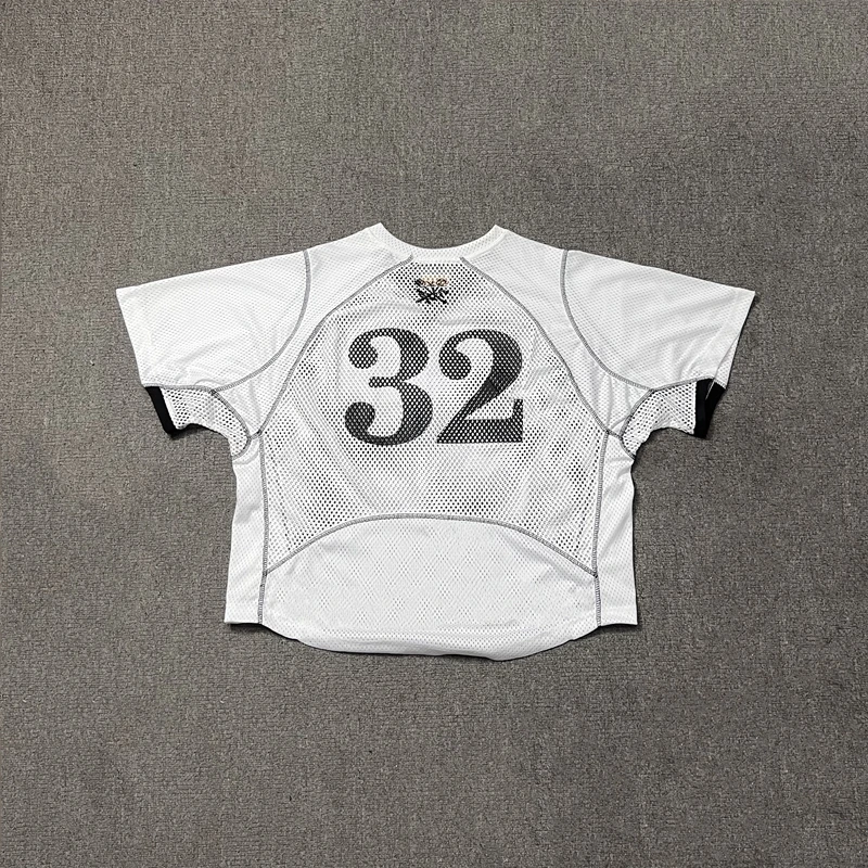 تي شيرت American Casual Me Outdoor Wear Youth Trend Summer V-ne ort Sve تي شيرت فضفاض مناسب من القطن الخالص مطبوع أنيق