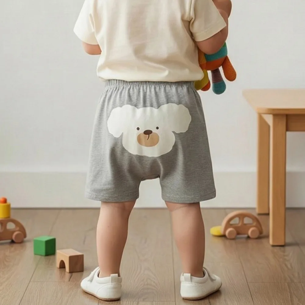 Summer New Boy Girl Baby Big Butt Pants Cute Shorts Comfortable Casual Thin for Wearing Outside Kids Pants