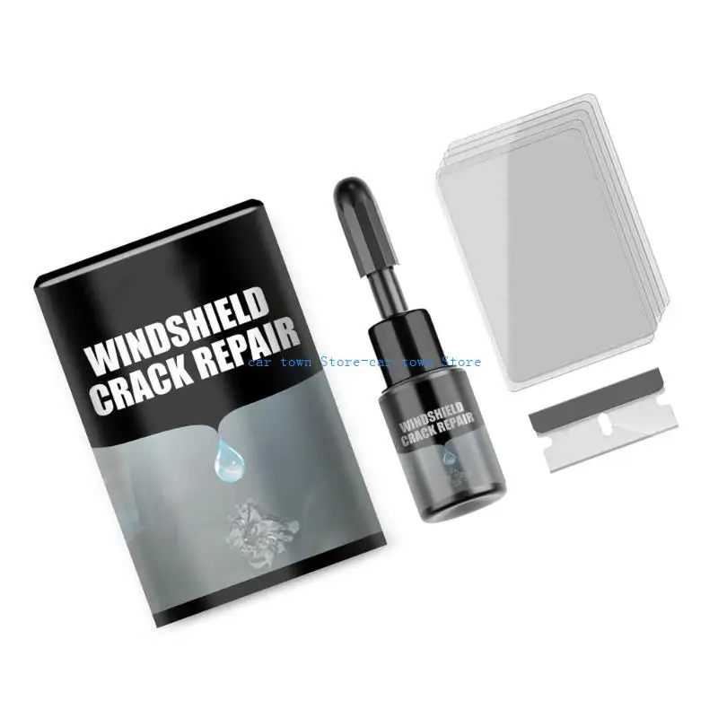 

RXJE Car Windshield Crack Repair Fluid Window Repair Resin Windscreen Scratch Crack Fluid Glass Curing Agent