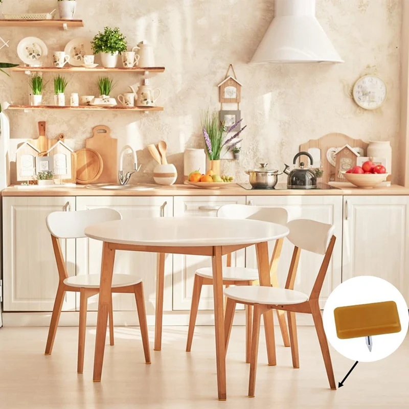 40 peças skides de gaveta tack-in e slides móveis glide gaveta de plástico glide com prego plástico para reparar cômoda